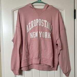 Aeropostale Dusty Pink Pullover Hoodie with New York Logo
